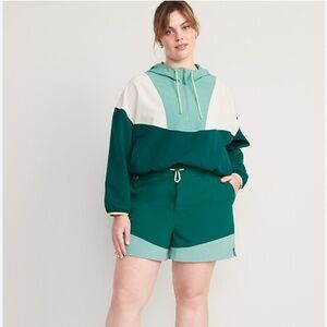 Old Navy Green Athletic Jacket and Shorts set